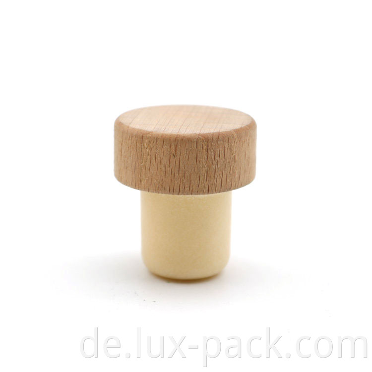 Sunwinjer Neue wiederverwendbare Versiegelung T-Plug Holzkappe Cork Weinstopper